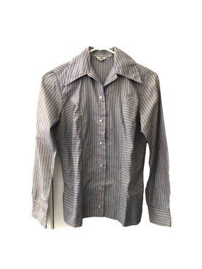 1970's Prior Westerns Denver Cowgirl Stripe Design Long Sleeve Shirt Sz M?